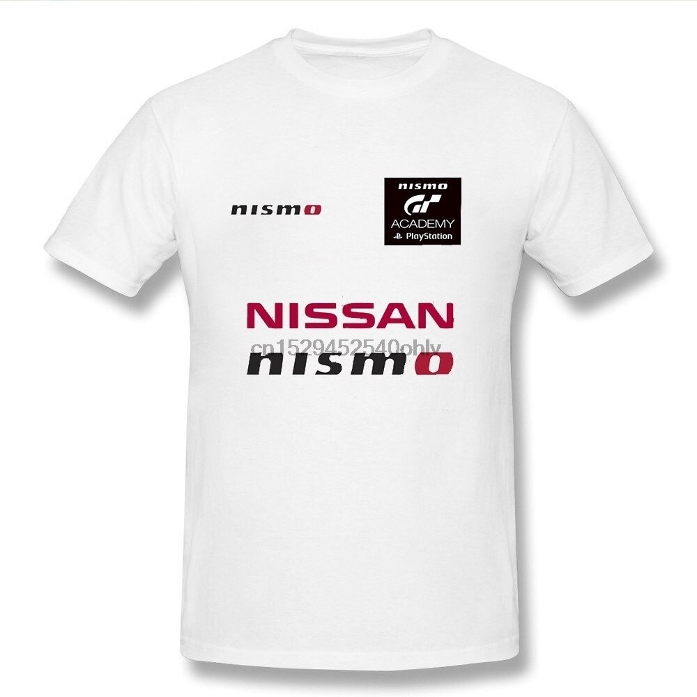 【Fashion】[COD]ใหม่ เสื้อยืดลําลอง แขนสั้น พิมพ์ลาย Nissan Nismo GT Academy สีขาว สําหรับผู้ชาย NISMO