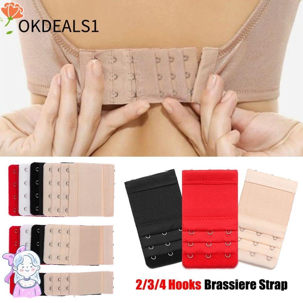 Dealshop ตะขอขยายบรา 1/3 ชิ้น 2/3/4 ตะขอ อุปกรณ์เสริมบรา