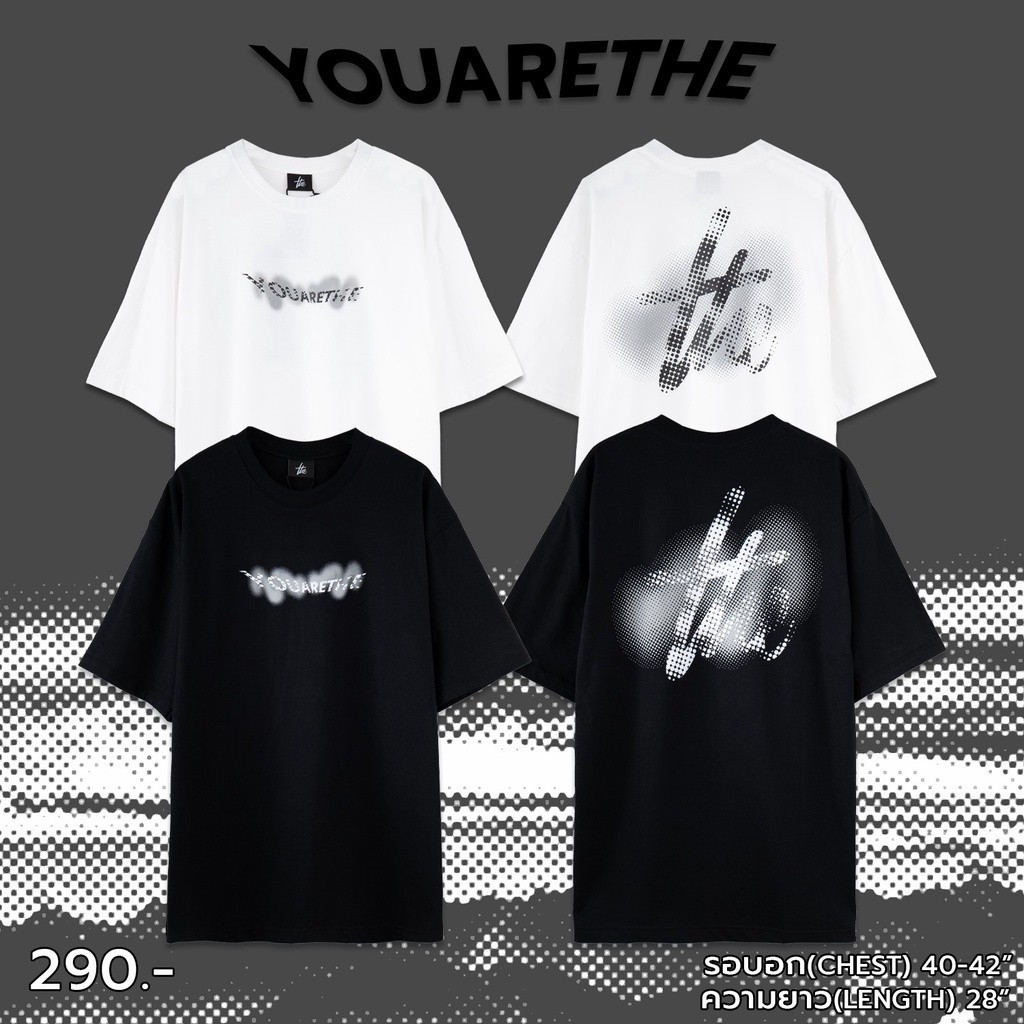 ใหม่ Urthe - เสื้อยืด แขนสั้น รุ่น YOUARETHE HALFTONE_02