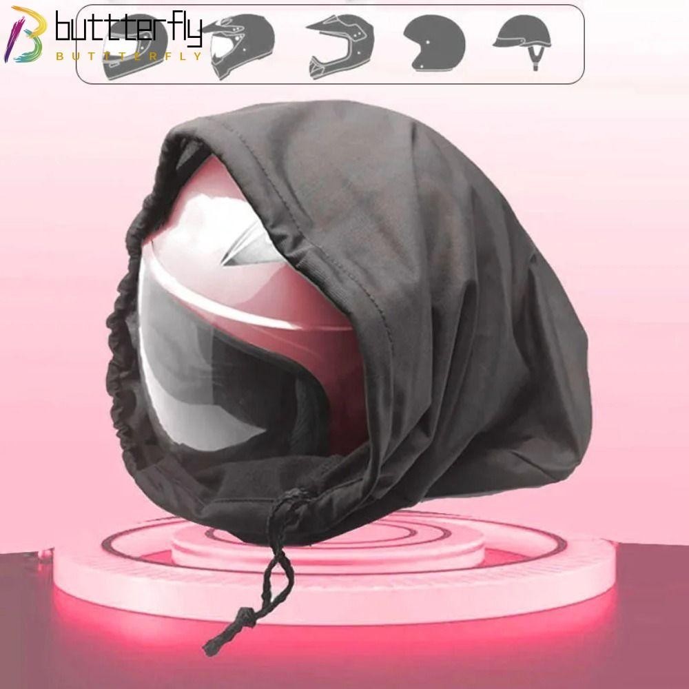 Buttterfly กระเป๋าใส่หมวกกันน็อคมอเตอร์ไซค์, กระเป๋าใส่เชือกรูดกันฝุ่นตุ๊กตา, นุ่มเหนียวดีน้ําหนักเบาเต็มครึ่งหมวกกันน็อคฝาปิดป้องกันกระเป๋า