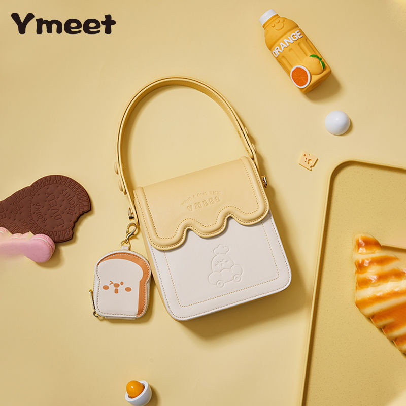Ymeet กระเป ๋ า 2024 สไตล ์ ใหม ่ พื ้ นผิวกระเป ๋ าสี ่ เหลี ่ ยมเล ็ ...