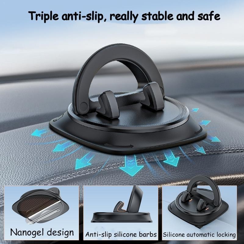 Phone Mount Car Navigation Holder Non-Slip Dashboard Mount 360 องศาหมุนผู ้ ถือโทรศัพท ์ hangeth