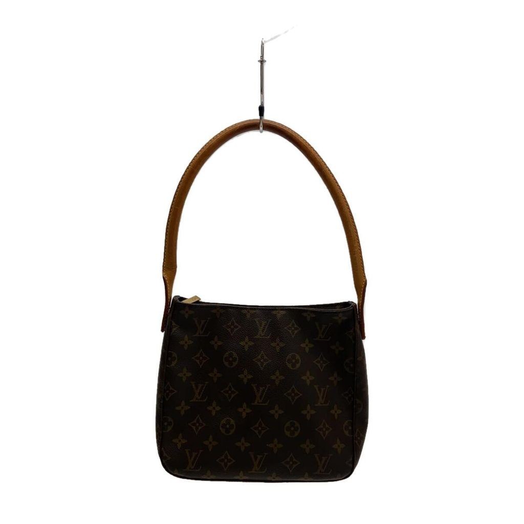LOUIS VUITTON Tote Bag Monogram Looping MM Brown Canvas PVC Patterned all over Direct from Japan Secondhand