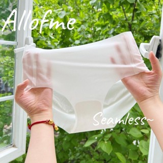 Allofme กางเกงในไร้ขอบ เนื้อผ้าบางเบาใส่สบาย ผ้าเเนบเนื้อใส่…