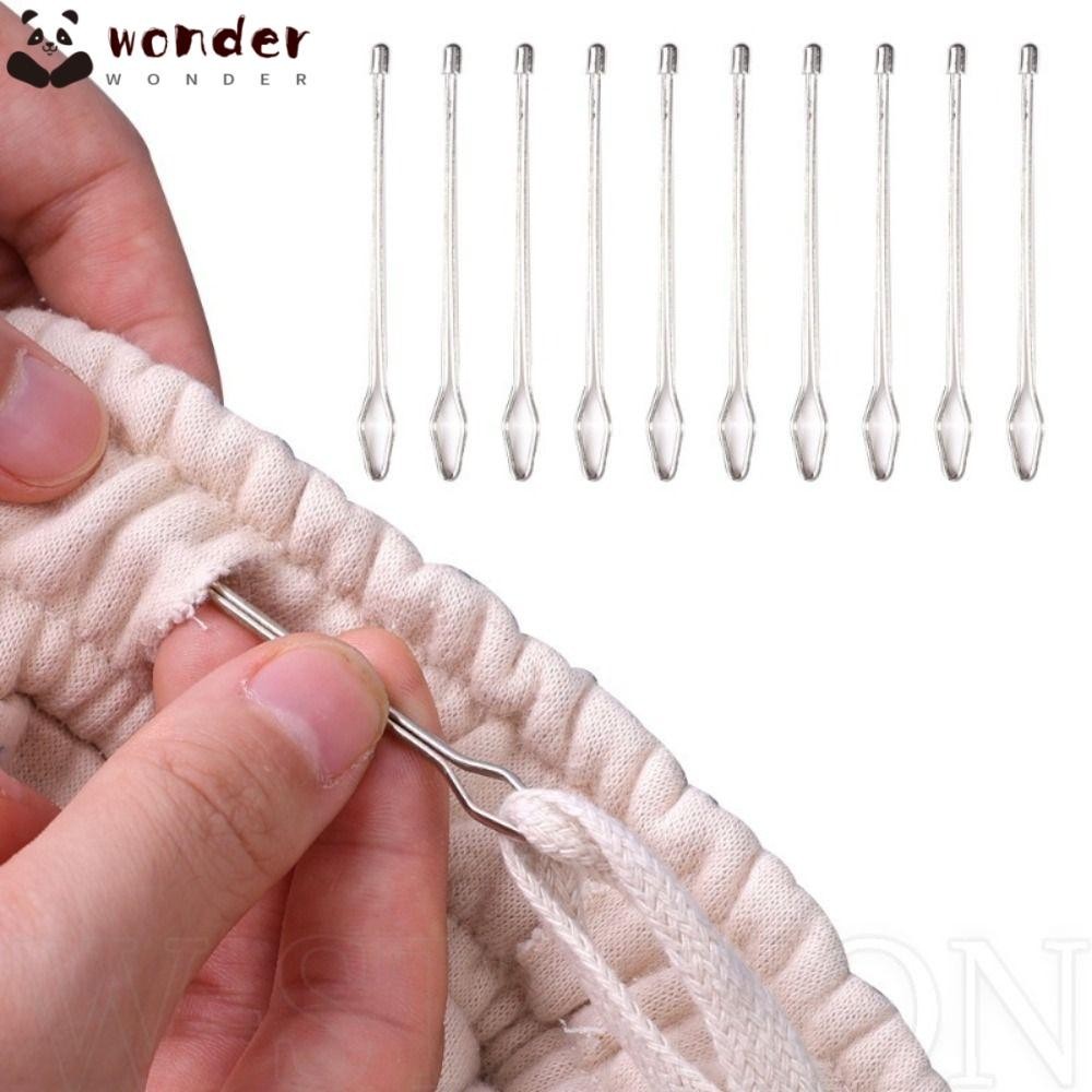 Wonder สวมใส่ Threaders Guide, Garment Threading Tools Craft Rope Threader Guides,อุปกรณ์เย็บผ้าคีมเสริมสแตนเลสเชือกยืดหยุ่น Threader