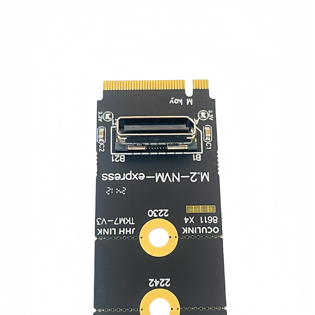 Xt-xinte สําหรับ M.2 NVME ถึง Oculink หญิง DOCK SFF-8612 อะแดปเตอร์ PCI-E X4 อะแดปเตอร์การ์ดสนับสนุน DOCK-OC4 สําหรับ 2.5 นิ้ว NVME U.2 (SFF 639)