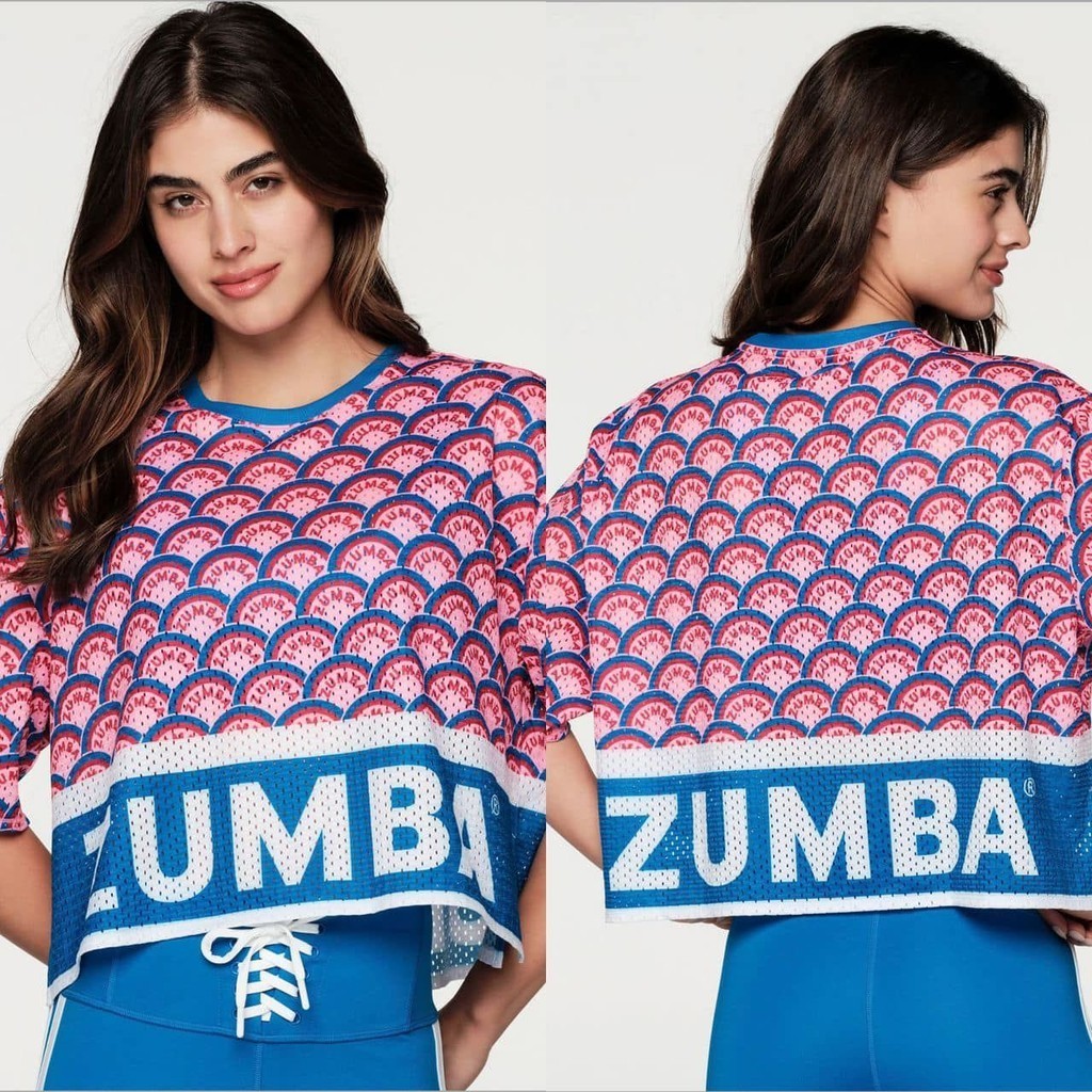 [Zumba Short Sleeve] Zumba Zumba Fitness Wear Sports Leisure Yoga Ladies Sports Dance Wear เสื้อยืดพ