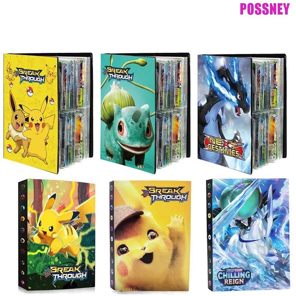 Possney Pokemon การ ์ ดอัลบั ้ ม Cool ของเล ่ น 240PCS อัลบั ้ มภาพ Display Binder Pikachu อะนิเมะคอลเลกชันโฟลเดอร ์
