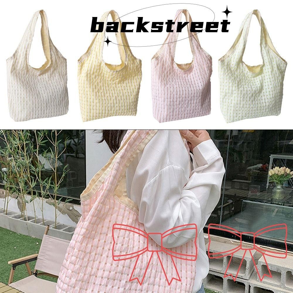 Backstreet Shopping Bag Fashion Pleated Tote Bags Bubble Bag