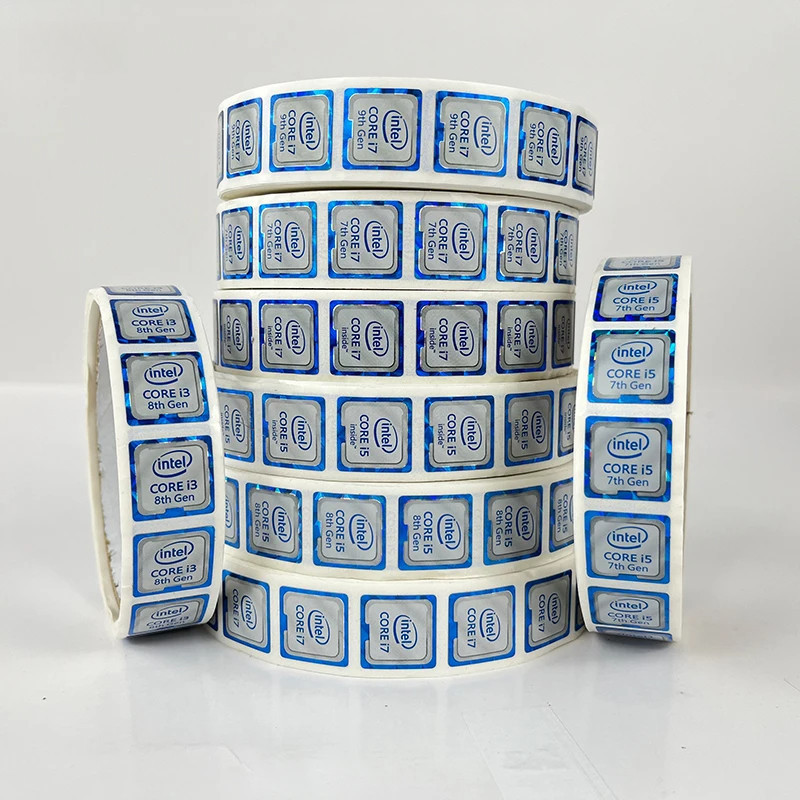 1000pcs Intel Core i3 i5 i7 vpro evo 7th 8th 9th สติกเกอร์โน้ตบุ๊คคอมพิวเตอร์เดสก์ท็อป cpu โปรเซสเซอ