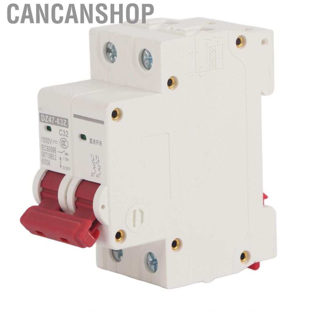 Cancanshop DC Circuit Isolator 2P DIN Rail Mount Mini Breaker For Communication