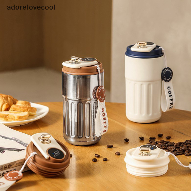 Adth สมาร ์ ท Thermos ขวด LED อุณหภูมิจอแสดงผลถ ้ วยกาแฟสแตนเลส Tumbler แก ้ วแบบพกพาสูญญากาศกระติกน ้ ําร ้ อน Martijn