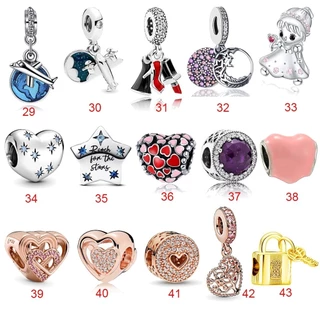 ชุดเครื่องประดับเงินคู่ 925 พร้อมจี้รักแบบโรแมนติก