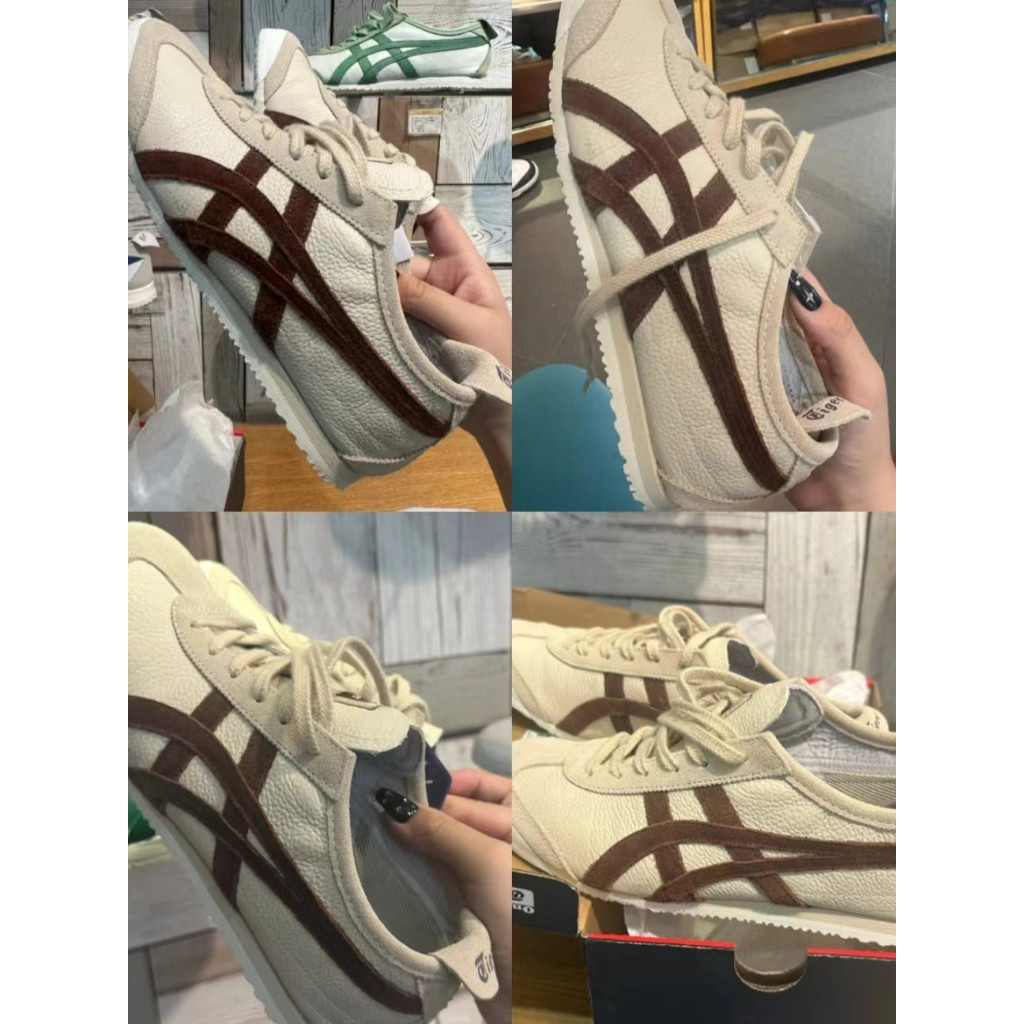 【ของแท้ 100%】Onitsuka Tiger Mexico 66 โอนิซึกะไทเกอร์ Beige/Brown 1183B391-251 Low Top Unisex Sneakers