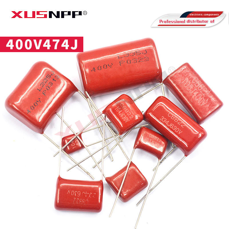 10PCS 400V474J 0.47UF 470NF 400V 447 CBB 225 2.2UF 105 1UF 335 3.3UF 334 330NF 220NF 1.5UF 104 100NF