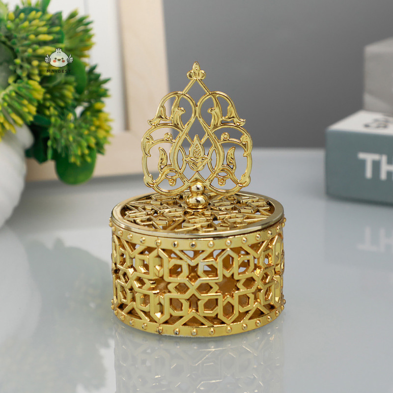{maybest} กล่องของขวัญของที่ระลึก Gold Electropag กล่องเล็กกล่องแต่งงานกล่องน้ําตาล {TH}