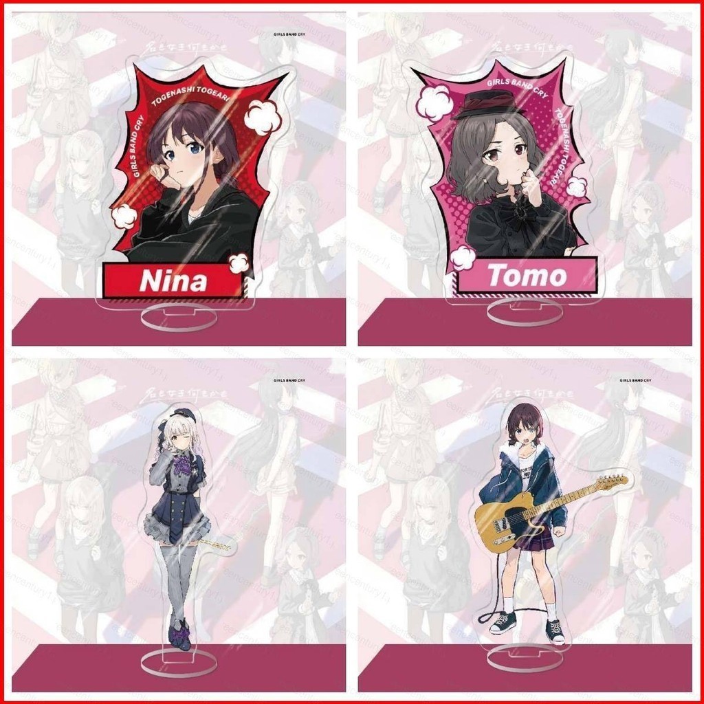 Ys Girls Band Cry Nina Iseri Momoka Kawaragi Subaru Awa อะคริลิคป้าย UP อะนิเมะรุ่นของเล่นขาตั้งแผ่นผู้ถือ