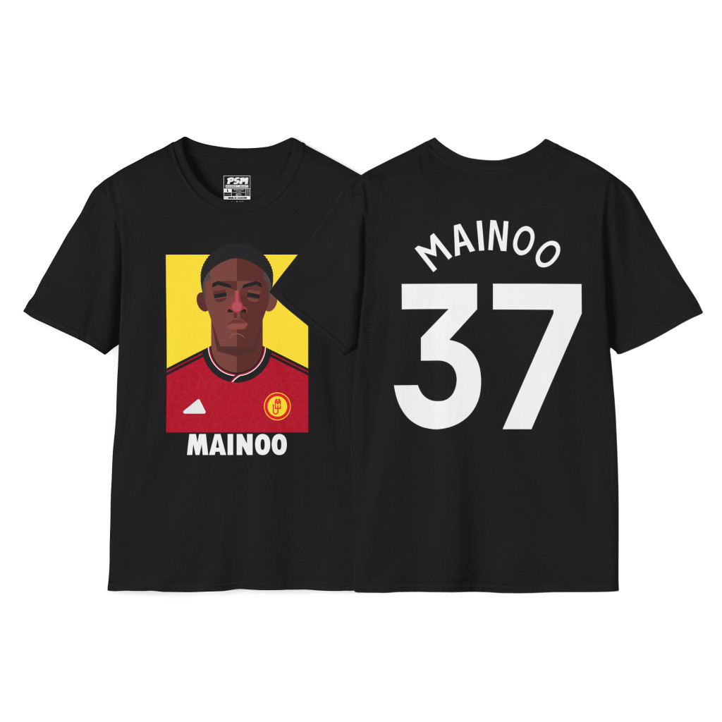 PSM เสื้อยืดลายนักฟุตบอล Kobbie Mainoo ฤดูกาล2022/23 เสื้อยืดคอตตอน s-5xl