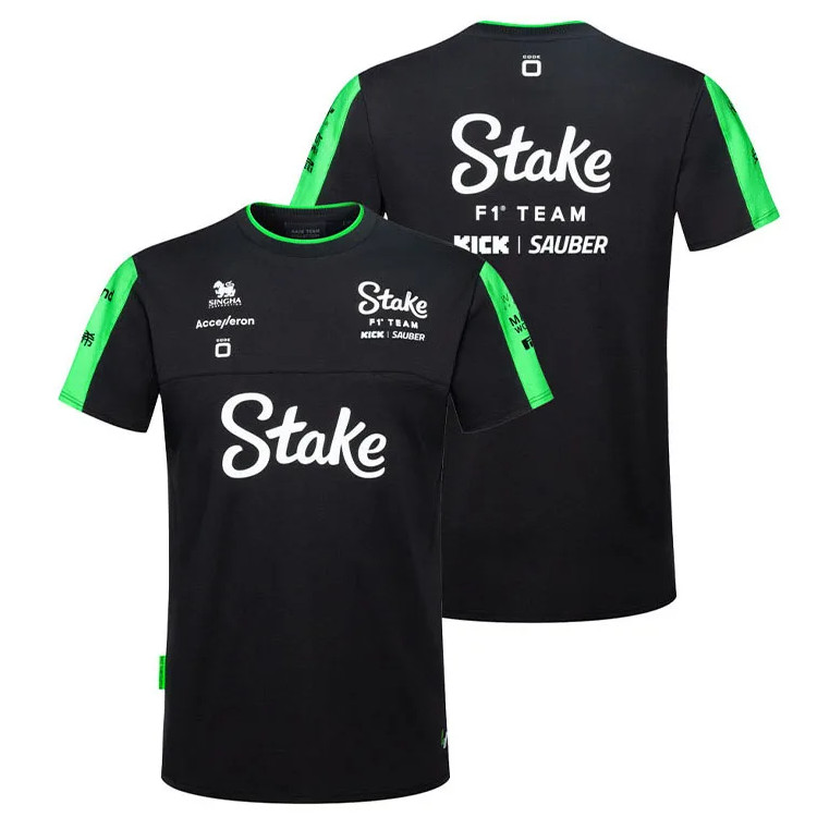 2024 ฤดูร้อนผู้ชาย Stack F1 ทีม Kick Sauber 3D พิมพ์ไดร์เวอร์เสื้อยืด