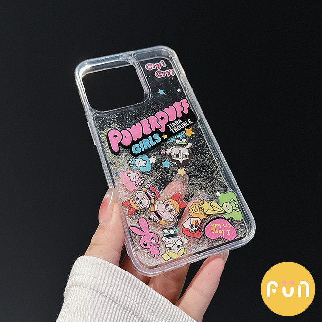 การ ์ ตูน CryBaby Power สาวโปร ่ งใส Quicksand เคสโทรศัพท ์ สําหรับ iPhone 15 14 Plus 13 12 11 Pro Max 15plus อะคริลิค Shock Proof Hard ปกหลังปลอก - รูปที่ 3