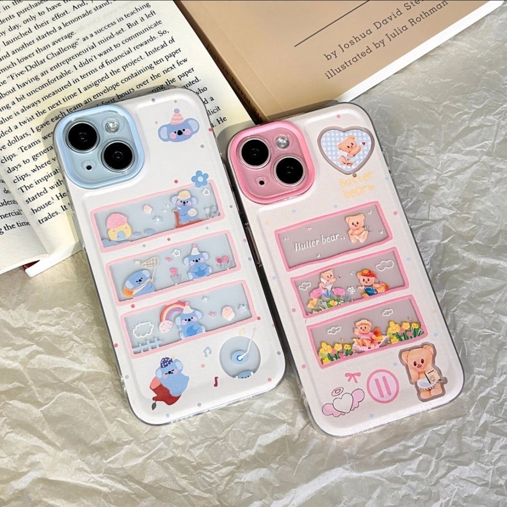 ซื้อ เคสโทรศัพท ์ ซิลิโคนใสแบบนุ ่ มเหมาะสําหรับ iPhone x/xs/xr/xsmax/7/8plus/11Promax/12/13/14Promax/15กันกระแทกรวมทุกอย ่ างป ้ องกันกรณี Koala Bear Pattern W0OA