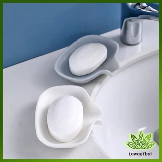 Lawan ที่วางฟองน้ํา วางสบู่ วัสดุซิลิโคน ที่วางของในห้องน้ํา soap dish