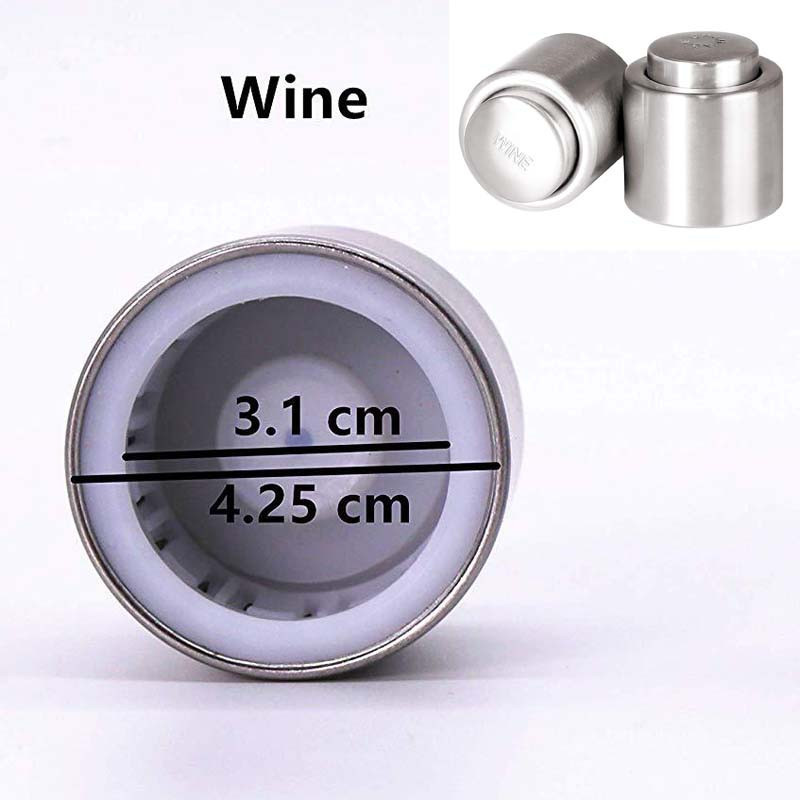 ☕จุกปิดขวดไวน์สุญญากาศ แบบสเตนเลส คุณภาพสูง สำหรับบาร์เครื่องดื่ม - รูปที่ 6