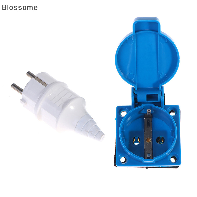 Blossome Industrial ซ ็ อกเก ็ ตกันน ้ ํา EU ซ ็ อกเก ็ ตทองแดง contact body EU Plug ใหม ่