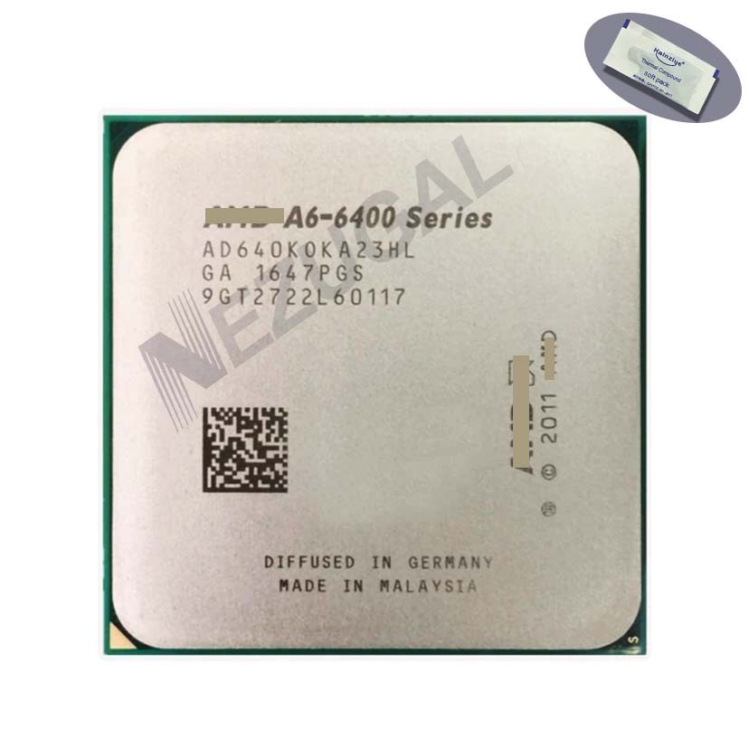 A6-6400K A6 6400K AD640KOKA23HL AD640KOKHLBOX 3.9 Ghz Dual Core 1M 65W FM2 CPU โปรเซสเซอร์