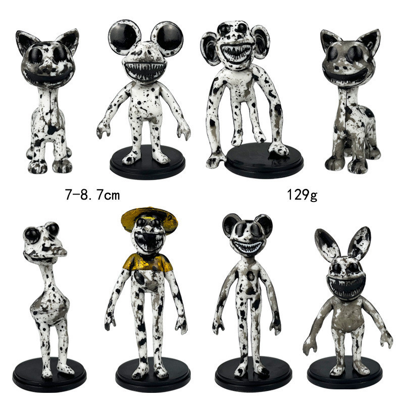 6/8pcs Zoonomaly Action Figures Zoonomaly เกมสยองขวัญ Figuras รุ ่ นของเล ่ นตกแต ่ ง Zoonomaly Guard Cat Koala Monster ชุด