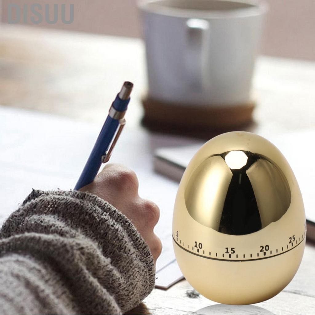 Disuu 60 Minutes Egg Model Mechanical Timer Cooking Alarm Clock Manual for Kitchen
