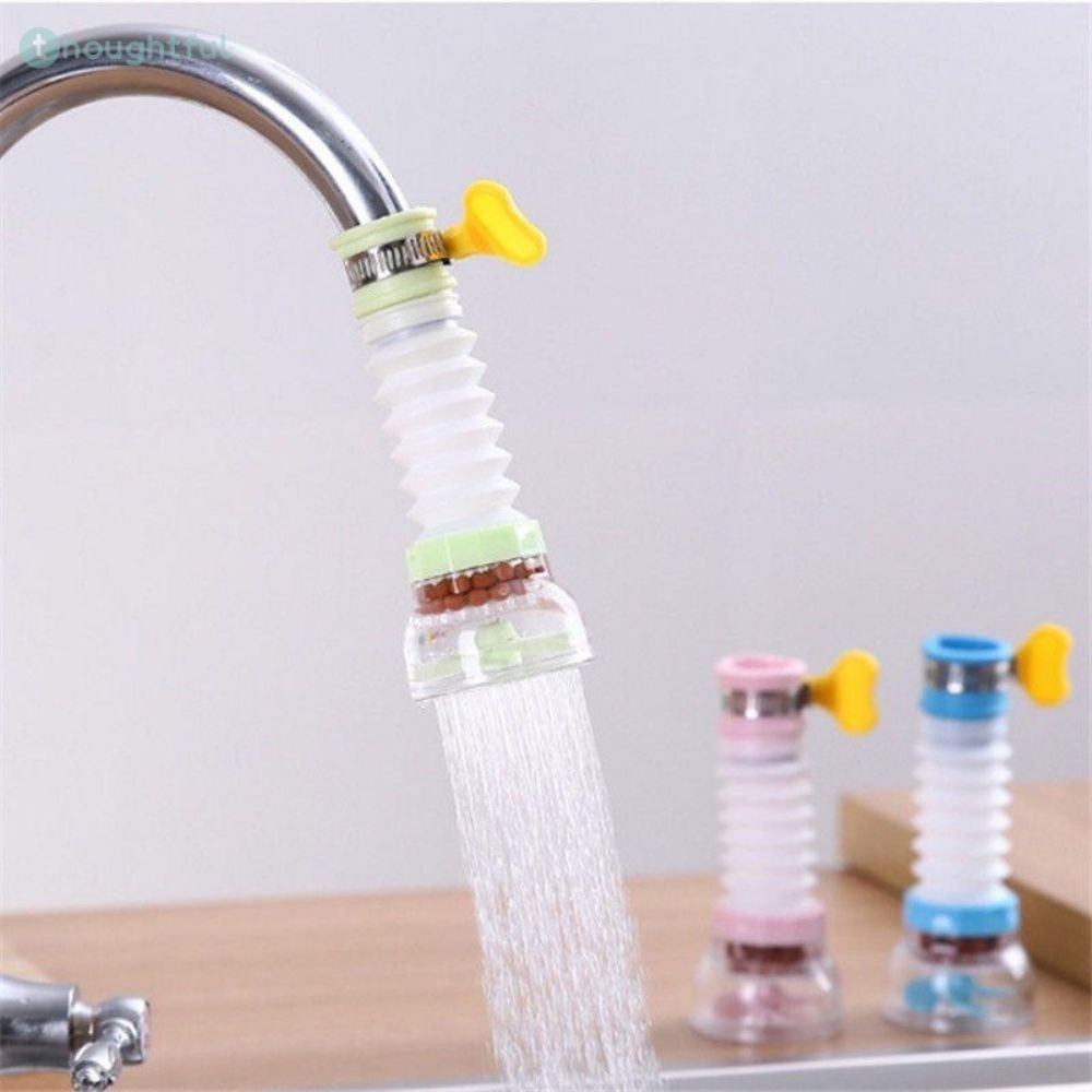 ตัวกรองก๊อกน้ำสปริงเกลอร์แบบหมุนได้ 360° Universal Kitchen Faucet Extender TH