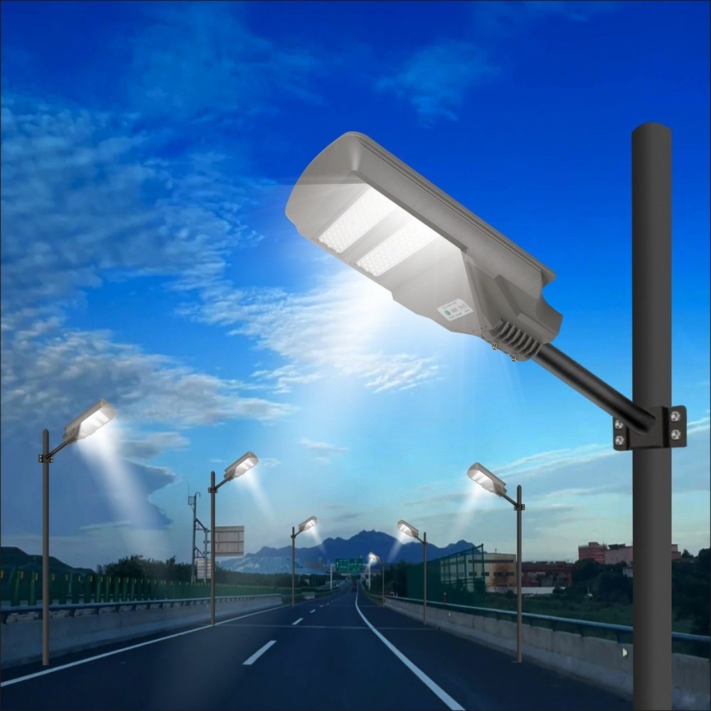 LOCAL789 EILON โคมไฟถนนโซล่าเซลล์ 100W รุ่น ETLD-LW2T-100DL แสงเดย์ไลท์ พร้อมรีโมทคอลโทรล ร้านอยู่ใน