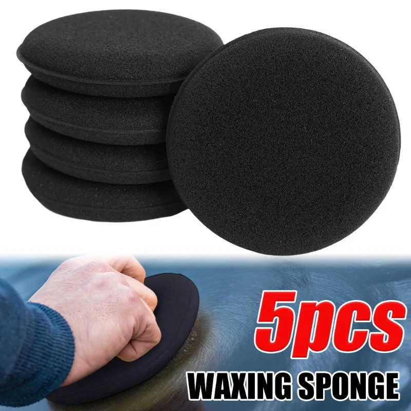 Detail Polishing Cleaning Sponge - หนา นุ่ม - 10cm Car Polish Pad - ฟองน้ําโฟม Applicator Pads - สําหรับทําความสะอาดภายในโซฟาหนัง - เครื่องมือซักภายนอกภายในอัตโนมัติ