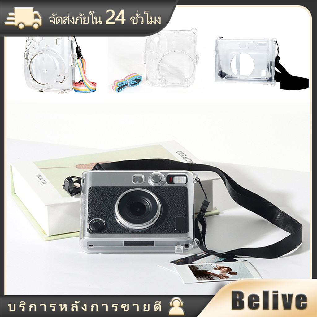 เคสใส instax mini12 11 พร้อมสายคล้อง case instax EVO