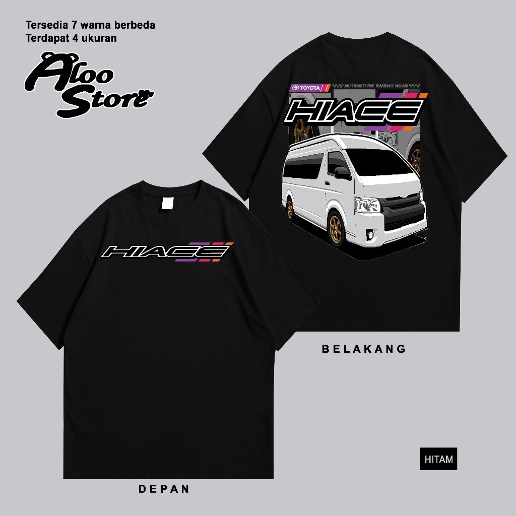 ดัดแปลง Toyota Hiace Car Tshirt Diesel Power Tshirt Flag Sleeve Screen Printing and Safety Automotiv