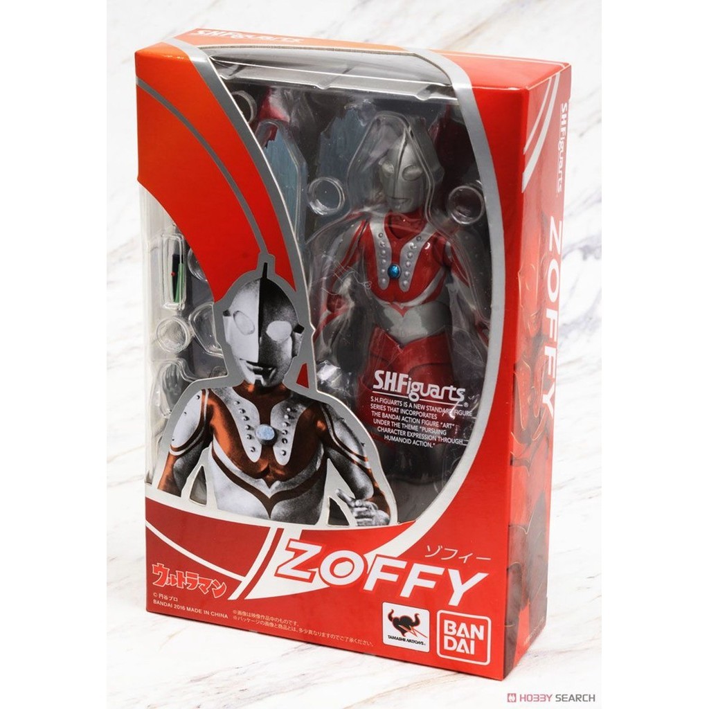 [พรีเมี่ยม] Bandai SHF Zoffy Ultraman Flame Head กัปตัน Showa Zoffy พิมพ์แบบเคลื่อนย้ายได้