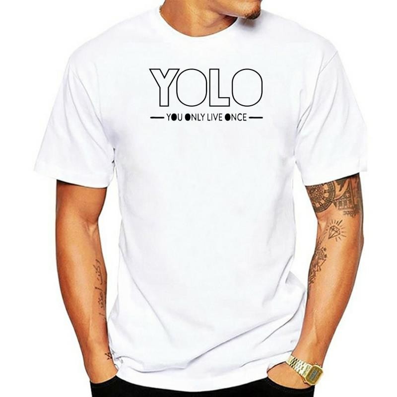 YOLO You Only Live Once เสื้อยืดพร้อมบรรจุภัณฑ์ YOLO เกาะโดดเดี่ยว