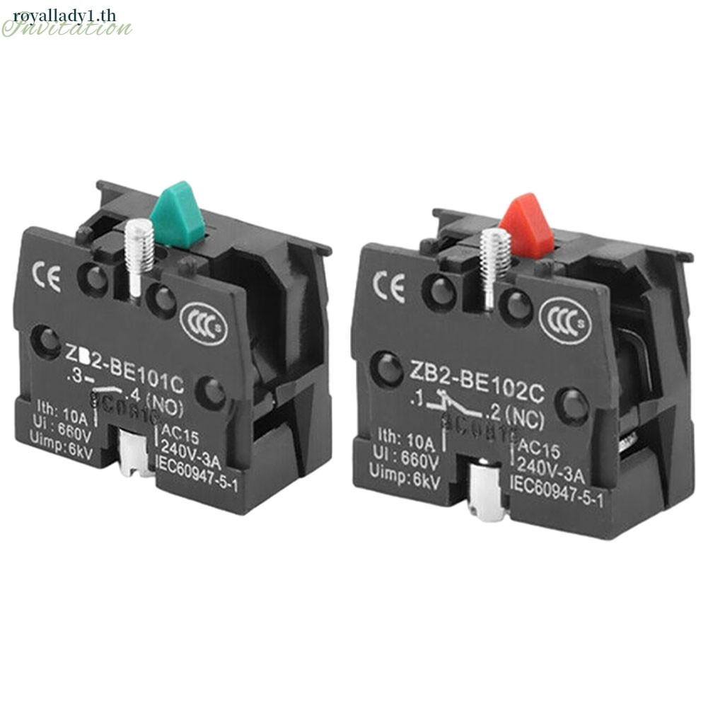 [ในสต็อก] 1pcs 10A 600V ZB2-BE101C/BE102C NONC สวิตช์จอยสติ๊กปุ่มกด