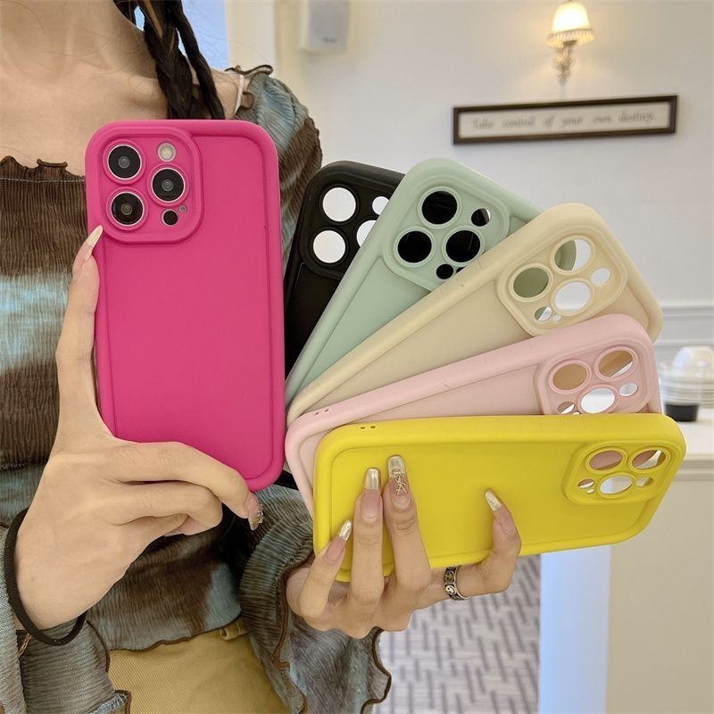 Iphone 15 Promax Apple 14 เคสโทรศัพท์ 13/XS Soft Case 12 โปร่งใส 11 Anti Drop 7/8plus Niche สีกรณี DIY เคสโทรศัพท์