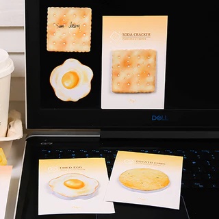 30 แผ่นชุดอาหารเสมือนจริง Sticky Notes แผ่นบันทึกแบบพกพาสําหรับนักเรียน