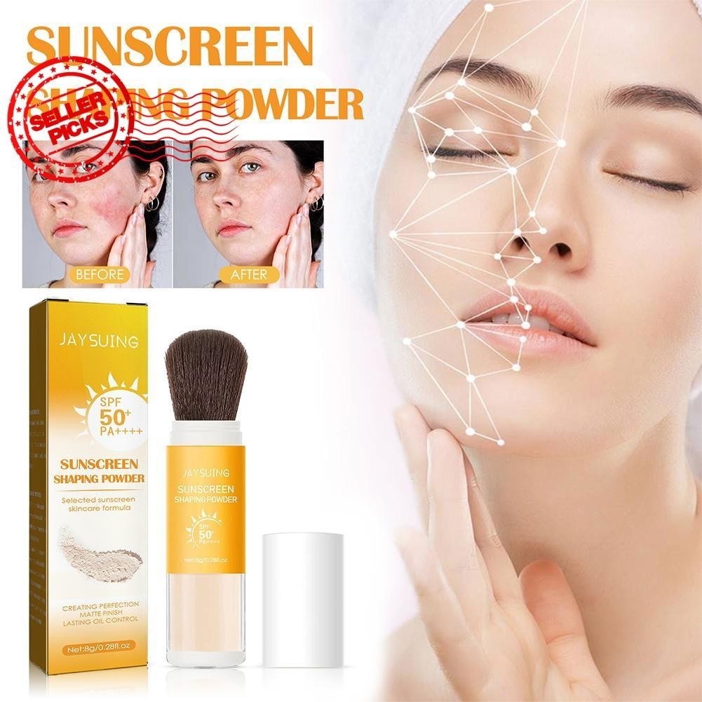 Spf50 Sunblock Loose Powder กันน้ําที่มองไม่เห็น Pore Solar Blocker ป้องกัน Skin Control Oil L2K5