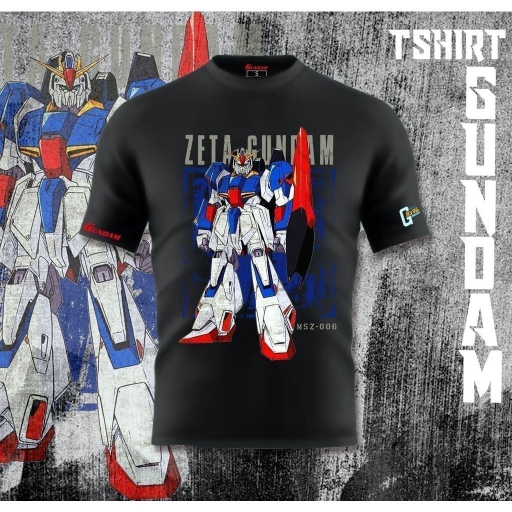 Zeta Tshirt GUNDAM / Baju Microfiber Jersi / Jersey Sublimation / Tshirt Jersey