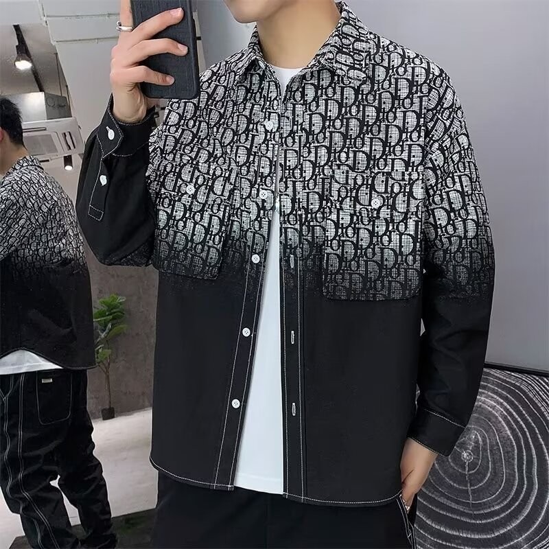 American High Street Design Niche Lapel Jacket ผู้ชายผู้หญิง Retro หลวม All-Match อินเทรนด์แจ็คเก็ตลําลอง G124
