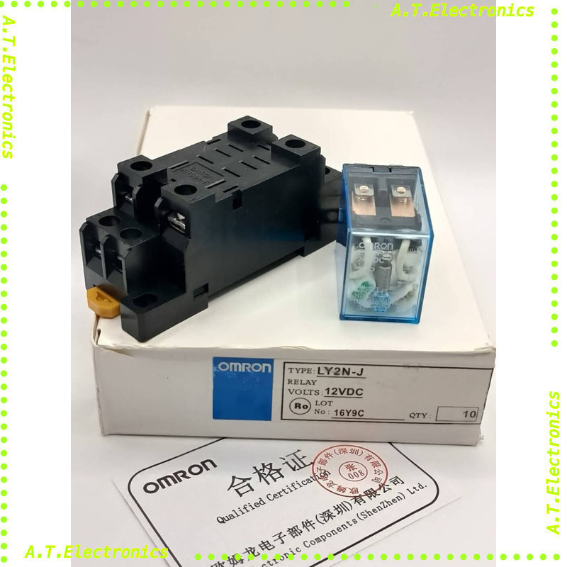 สุดคุ้ม! MY2NJ MY2N-J MY2N  MY2 รีเลย์ MY4  MY4NJ MY4N-J รุ่นลงท้ายj ตัวสีฟ้า  รีเลย์ 12v 24v 48v 11