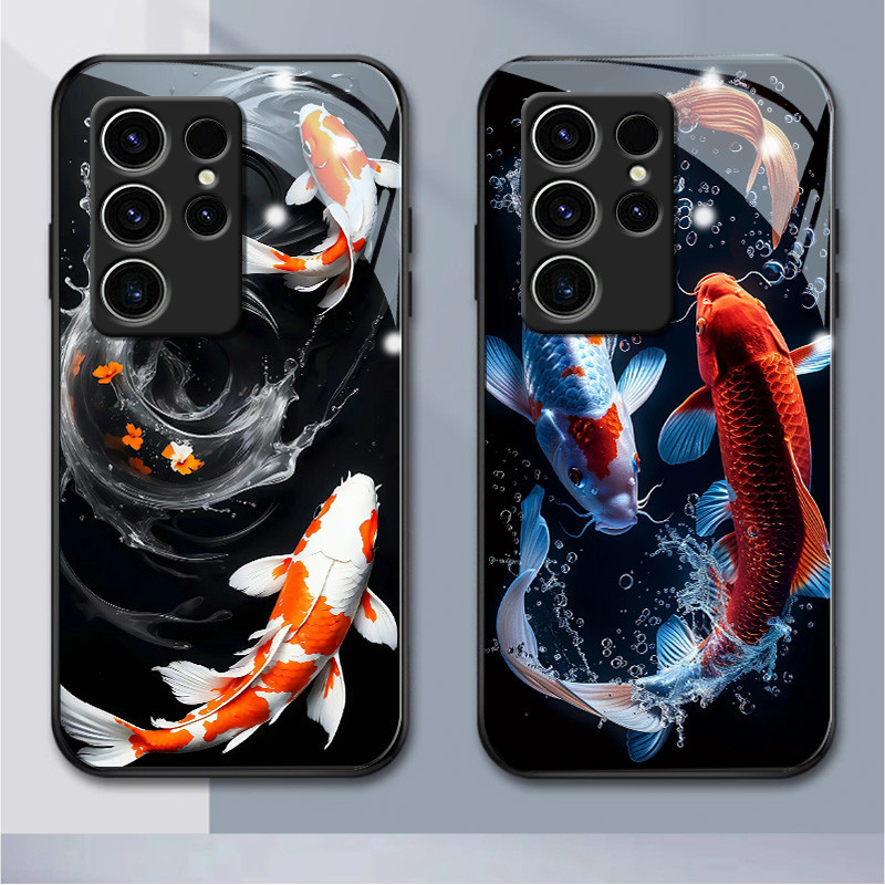 Creative Samsung S Series เคสกระจก S23Ultra5G S10 S20 S21 S21plus S22PLUS s23plus s24 S24plus5G S24Ultra5G Samsungnote10 10lite 10plus 20 20Ultra (HB1-1700)