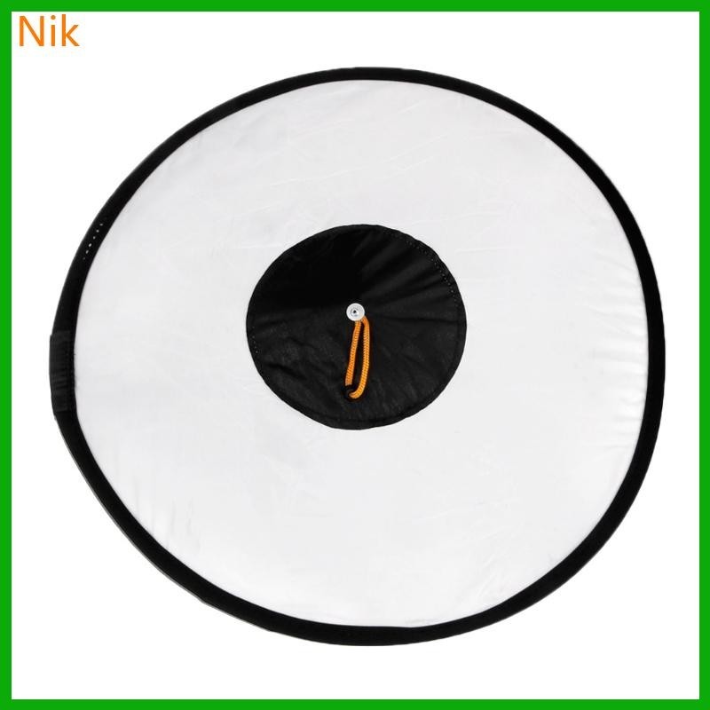 Niki Universal 42cm Round Studio Flash Softbox Speedlite Diffuser Reflector Strap ใหม่