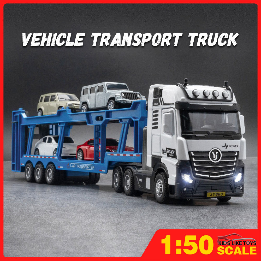 Klt 1:50 คอลเลกชันขนส่ง Trailers โมเดลรถเหล็กรถโลหะผสมของเล่นคอลเลกชันของขวัญสําหรับเด็กเด็กผู้หญิง