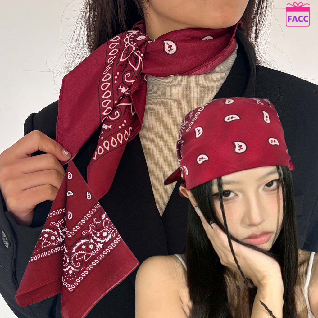 Vintage Y2k Cashew พิมพ์ Kerchief - แฟชั่นหรูหราไวน์แดง Jacquard Square Headcloth - ผ้าพันคอไหมประณีตสําหรับกระเป๋าถือ, เข็มขัดตกแต่ง