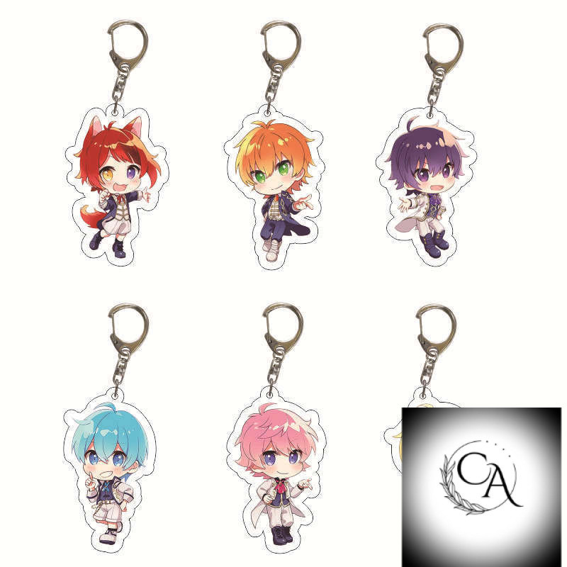 Shinaka Junping Kram Comic พวงกุญแจอะคริลิคน่ารัก